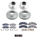 PowerStop Genuine Geomet Coated Rotor and Low-Dust Ceramic Brake Pad Kit