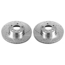 PowerStop Evolution Drilled Slotted Rotors Pair Front For BMW X3