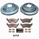 PowerStop Z36 Carbon-Fiber Ceramic Brake Pad with Drilled and Slotted Rotor Kit