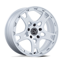 18X8 Black Rhino Klaue Silver 5X130 ET20 Wheel Rim