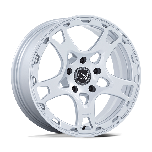 18X8 Black Rhino Klaue Silver 5X130 ET20 Wheel Rim