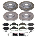 PowerStop Semi-Coated Rotor and Low-Dust Ceramic Brake Pad Kit