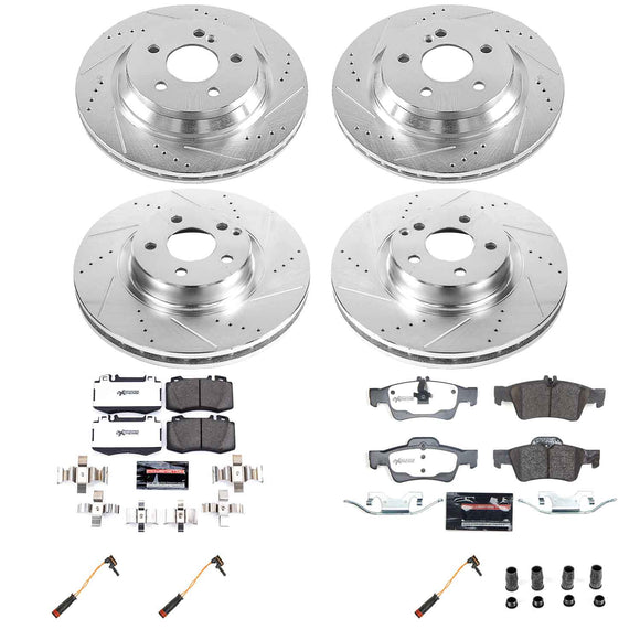 Z26 Street Performance Ceramic Brake Pad and Drilled & Slotted Rotor Kit