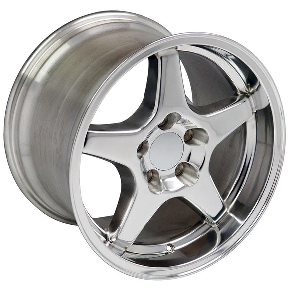 17" Replica Wheel CV01 Fits Chevrolet Corvette - ZR1 Rim 17x11 Polished Wheel