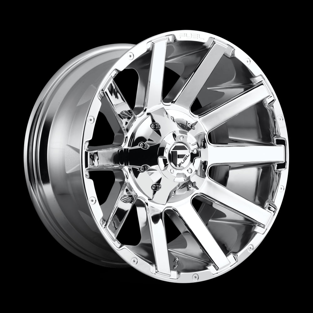 20X10 Fuel D614 Contra Chrome Plated 8X165.1 ET-18 wheel/rim