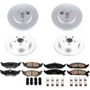 PowerStop Genuine Geomet Coated Rotor and Low-Dust Ceramic Brake Pad Kit