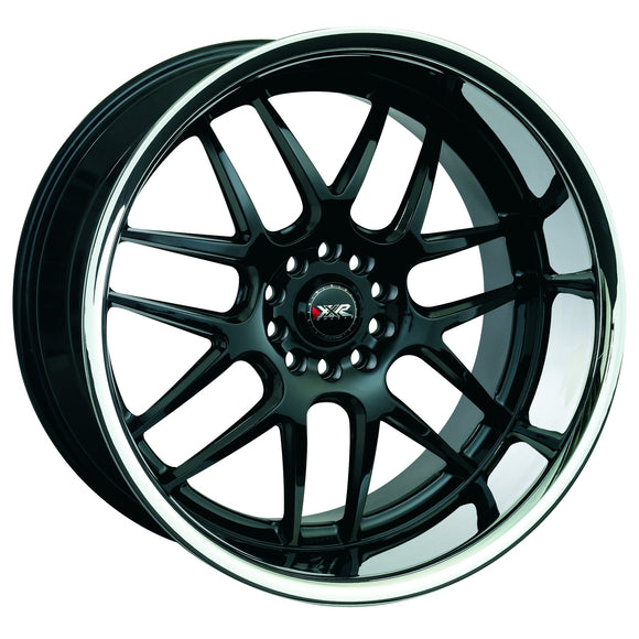 18x9 XXR 526 Gloss Black with Stainless Steel Lip 5x114.3 5x4.5 ET35 CB73 Wheel