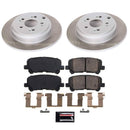 PowerStop Semi-Coated Rotor and Low-Dust Ceramic Brake Pad Kit