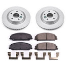 PowerStop Genuine Geomet Coated Rotor and Low-Dust Ceramic Brake Pad Kit