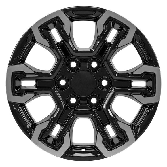 18" Replica CV65 fits Chevrolet Silverado 18 in. x 8.5 in. Gloss Black
