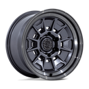 17x8.5 Black Rhino BR021 Mondo Matte Gunmetal Gloss Gray Lip 6x139.7 ET-10 Wheel