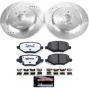 PowerStop Z36 Carbon-Fiber Ceramic Brake Pad with Drilled and Slotted Rotor Kit
