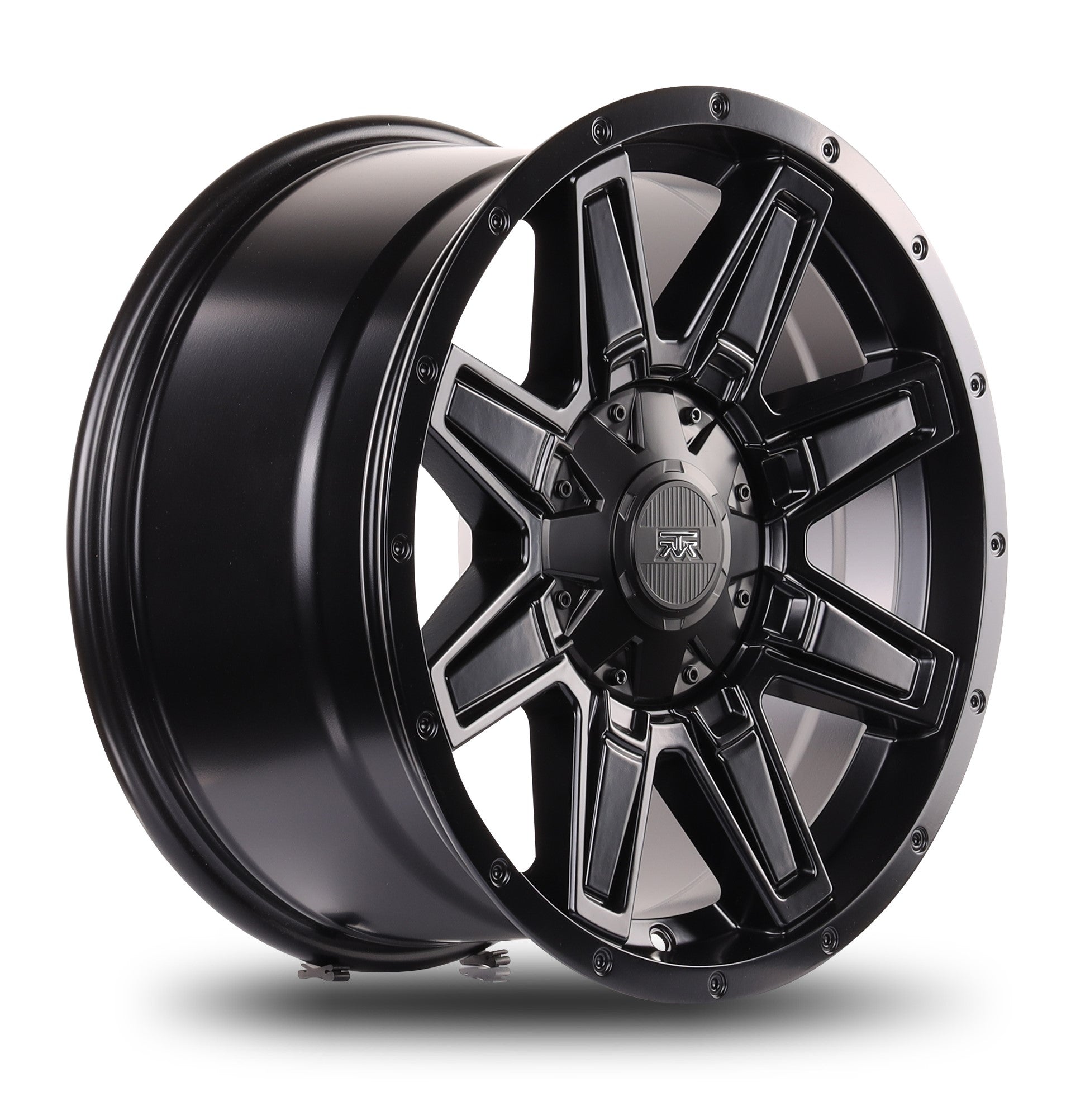 18x9 Mudder Trucker MT404 Deviant Black 6x135 6x139.7 6x5.5 ET12 Wheel Rim