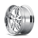 20x10 Ridler 608 Chrome 5x114.3 ET0 CB72.62 Wheel Rim