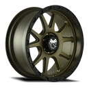 17x9 Mamba M27 Stippled Bronze/Black Lip 6x139.7 6x5.5 ET-12 Wheel Rim-5