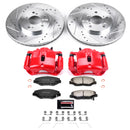 PowerStop Z36 Truck and SUV Ceramic Brake Pad, Drilled & Slotted Rotor, and Cali