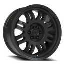 18x8.5 Vision 409 Inferno Satin Black 6x114.3 6x4.5 ET0 Wheel Rim