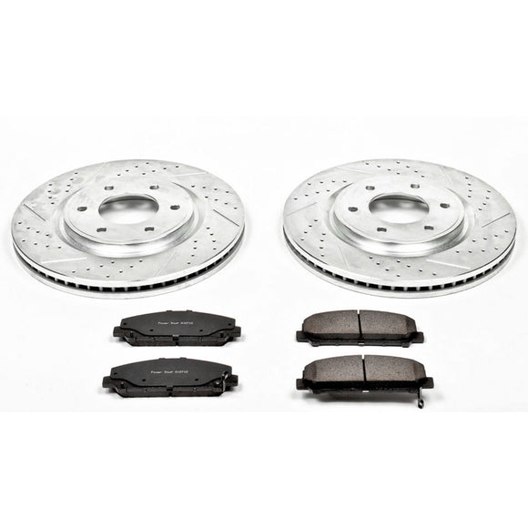 PowerStop Z23 Daily Driver Carbon-Fiber Ceramic Brake Pad and Drilled & Slotted