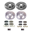 PowerStop OE Stock Replacement Low-Dust Ceramic Brake Pad and Rotor Kit