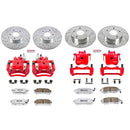 PowerStop Z26 Street Performance Ceramic Brake Pad, Drilled Slotted Rotor, and C