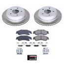 PowerStop Semi-Coated Rotor and Low-Dust Ceramic Brake Pad Kit