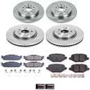 PowerStop OE Stock Replacement Low-Dust Ceramic Brake Pad and Rotor Kit