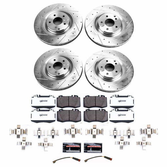 PowerStop Z26 Street Performance Ceramic Brake Pad and Drilled & Slotted Rotor K