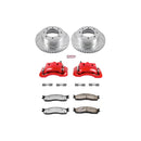 PowerStop Z36 Truck and SUV Ceramic Brake Pad, Drilled & Slotted Rotor, and Cali