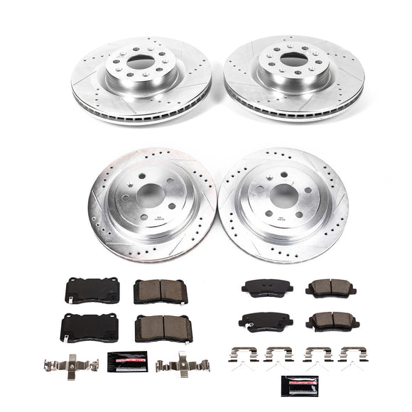 PowerStop Z23 Daily Driver Carbon-Fiber Ceramic Brake Pad and Drilled & Slotted