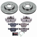 PowerStop OE Stock Replacement Low-Dust Ceramic Brake Pad, Rotor and Caliper Kit