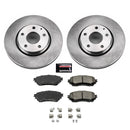 PowerStop OE Stock Replacement Low-Dust Ceramic Brake Pad and Rotor Kit