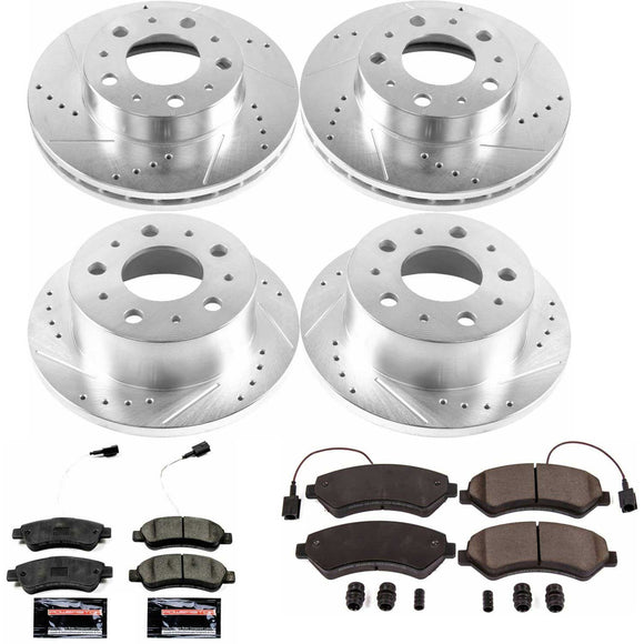 PowerStop Z23 Daily Driver Carbon-Fiber Ceramic Brake Pad and Drilled & Slotted