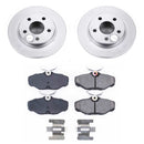 PowerStop Genuine Geomet Coated Rotor and Low-Dust Ceramic Brake Pad Kit