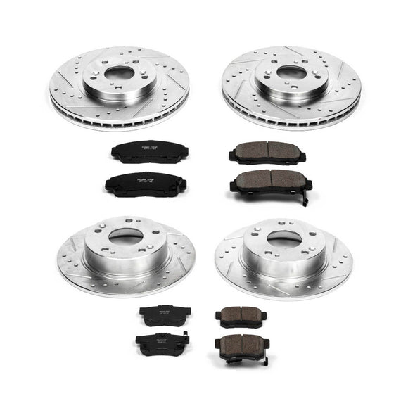 PowerStop Z23 Daily Driver Carbon-Fiber Ceramic Brake Pad and Drilled & Slotted