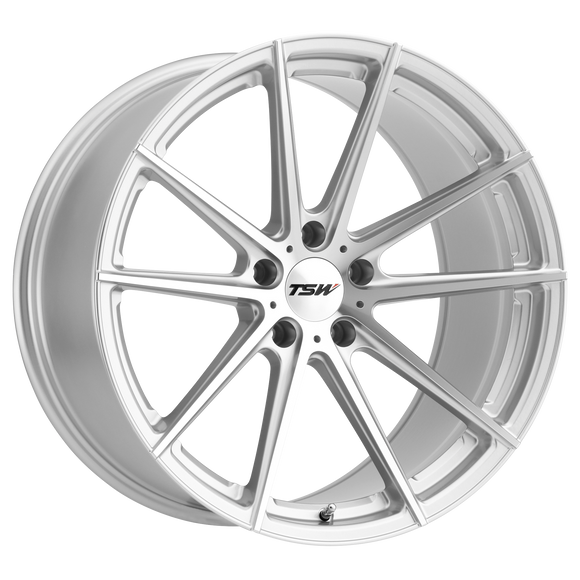 20X10.5 TSW Bathurst Wheel/Rim Silver w/ Mirror Face 5X120 20-10.5 5-120