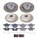 PowerStop Semi-Coated Rotor and Low-Dust Ceramic Brake Pad Kit