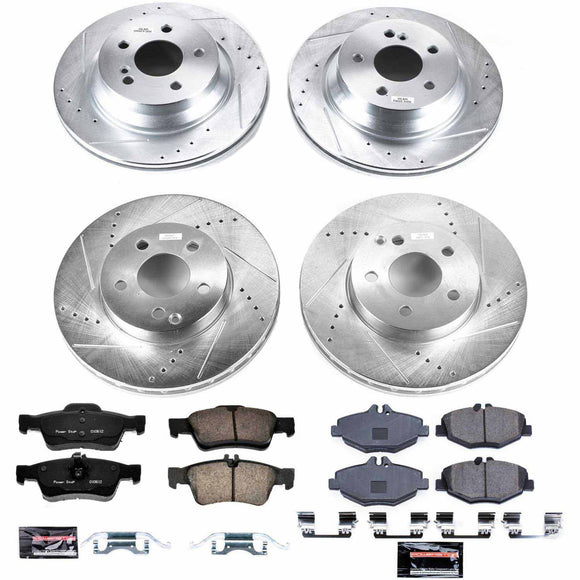 PowerStop Z23 Daily Driver Carbon-Fiber Ceramic Brake Pad and Drilled & Slotted