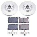 PowerStop Genuine Geomet Coated Rotor and Low-Dust Ceramic Brake Pad Kit