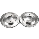 PowerStop Evolution Drilled Slotted Rotors Pair Front For Ford F-150