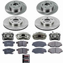 PowerStop OE Stock Replacement Low-Dust Ceramic Brake Pad, Rotor and Caliper Kit