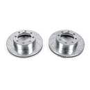 PowerStop Evolution Drilled Slotted Rotors Pair Front For Ford F-450 Super Duty