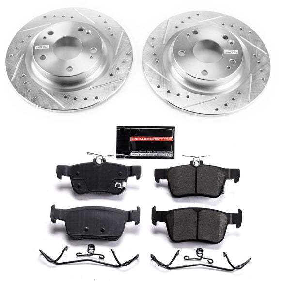 PowerStop Z23 Daily Driver Carbon-Fiber Ceramic Brake Pad and Drilled & Slotted