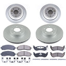 PowerStop Genuine Geomet Coated Rotor and Low-Dust Ceramic Brake Pad Kit