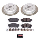 PowerStop Semi-Coated Rotor and Low-Dust Ceramic Brake Pad Kit