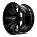 24x14 Hardrock BloodShot Xposed Gloss Black 6x135 ET-76 wheel/rim-3