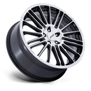 19x8 Petrol PE001 P1D Gloss Black With Machined Face 5x120 ET35 CB74.1 Wheel Rim