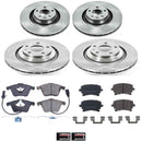 PowerStop OE Stock Replacement Low-Dust Ceramic Brake Pad and Rotor Kit