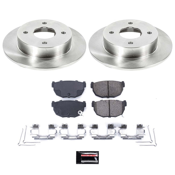 PowerStop OE Stock Replacement Low-Dust Ceramic Brake Pad and Rotor Kit