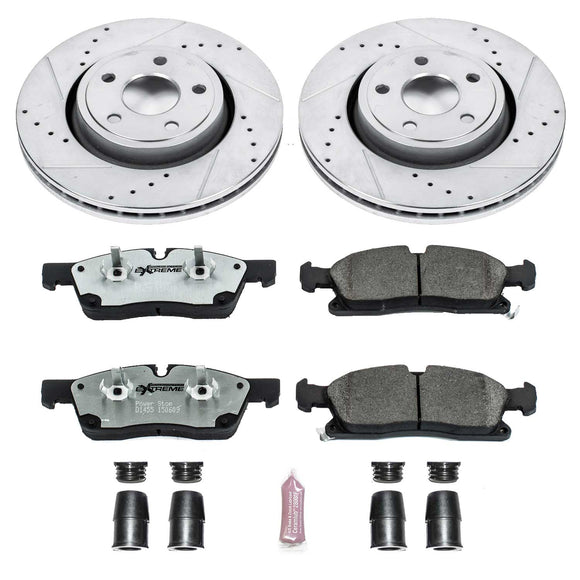 PowerStop Z26 Street Performance Ceramic Brake Pad and Drilled & Slotted Rotor K