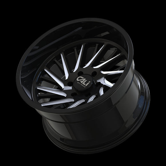 20x12 Cali Off-Road 9114 Purge Gloss Black Milled 8x170 ET-51 Wheel Rim